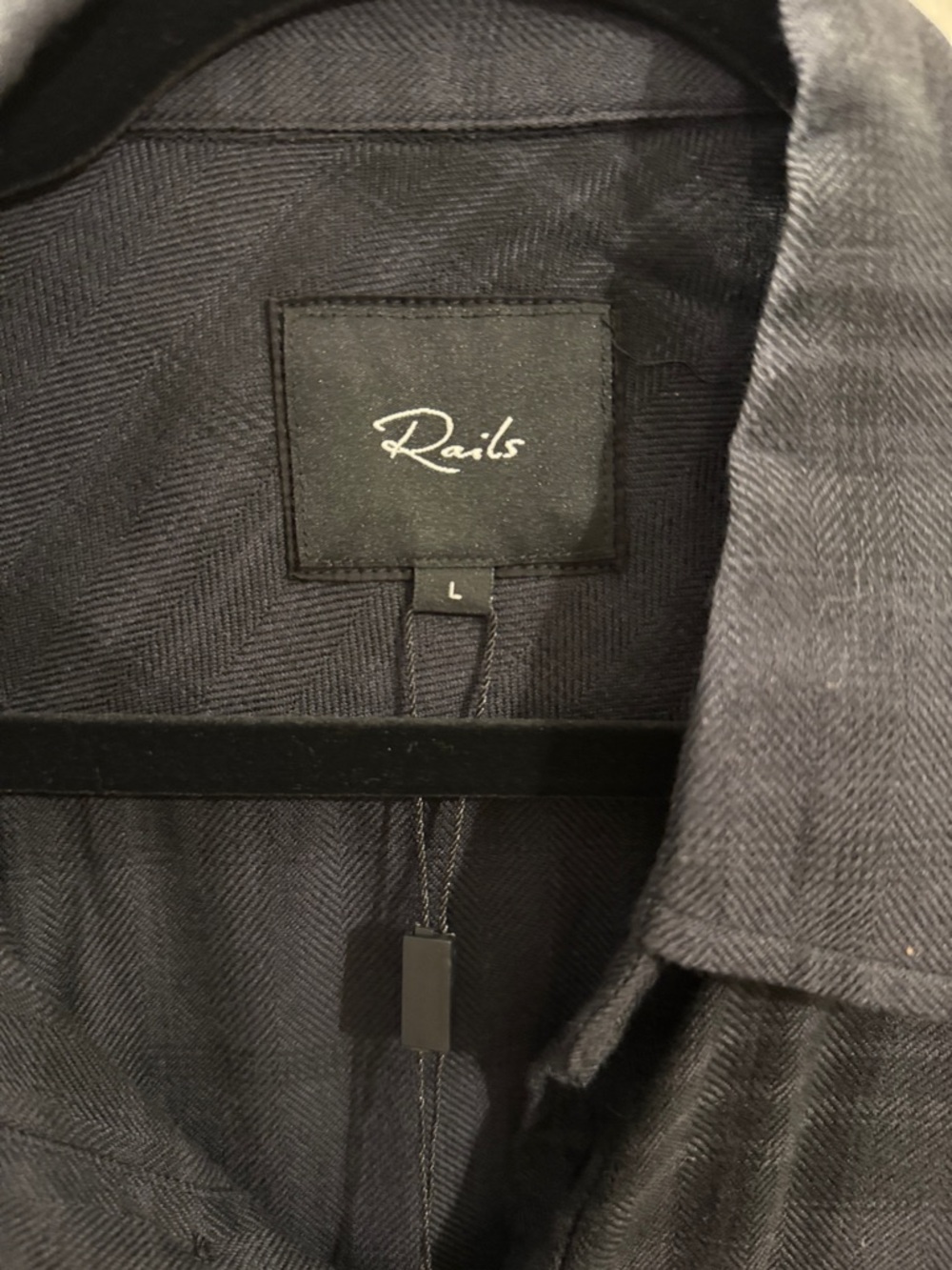 🆕RAILS charcoal/black plaid shirt - Picture 3 of 3